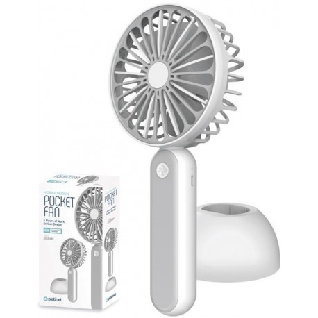 Platinet PRDF6108 přenosný ventilátor nabíjecí se stojánkem