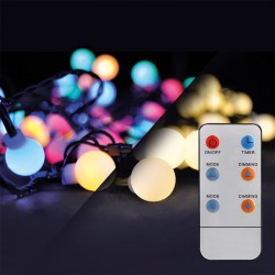 Solight 1V08-RGB venkovní vánoční řetěz, dálkový ovladač, 100LED, RGB