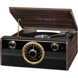 Victrola VTA-240B-ESP-EU, RETRO, hnědý gramofon