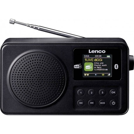 Lenco PDR-033BK - rádio DAB+/FM