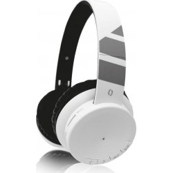 ALIGATOR AH02WT, Bluetooth sluchátka, FM, SD karta, bílá