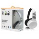 ALIGATOR AH02WT, Bluetooth sluchátka, FM, SD karta, bílá