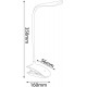 Stolní lampa Avide ABLDL-CLIP Nabíjecí stmívatelná LED lampička 1,5W