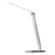 Solight WO37W LED stolní lampička stmívatelná, 12W, volba teploty světla, USB, bílý lesk