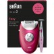 Braun Silk·épil 3 3-202, Malinový