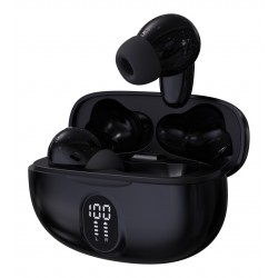 Denver TWE-57 - černá bezdrátová Bluetooth sluchátka