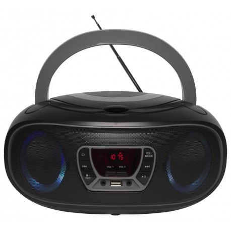 Radiopřijímač s cd Denver TCL-212BT GREY Boombox, Bluetooth